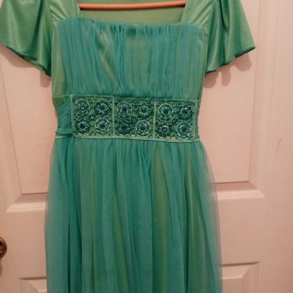 My Michelle Girls Green Dress
